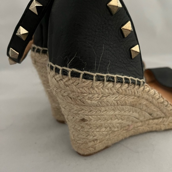 Maypol made in Spain stud black leather espadrilles size 37/size 6.5 - Picture 8 of 8